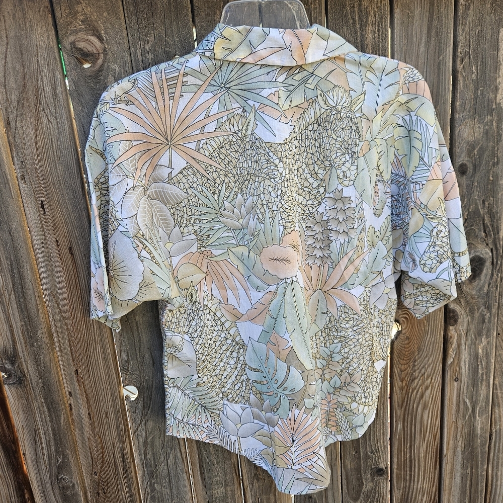 Rhapsody Tropical Print Women Shirt Size Small - Picture 12 of 16